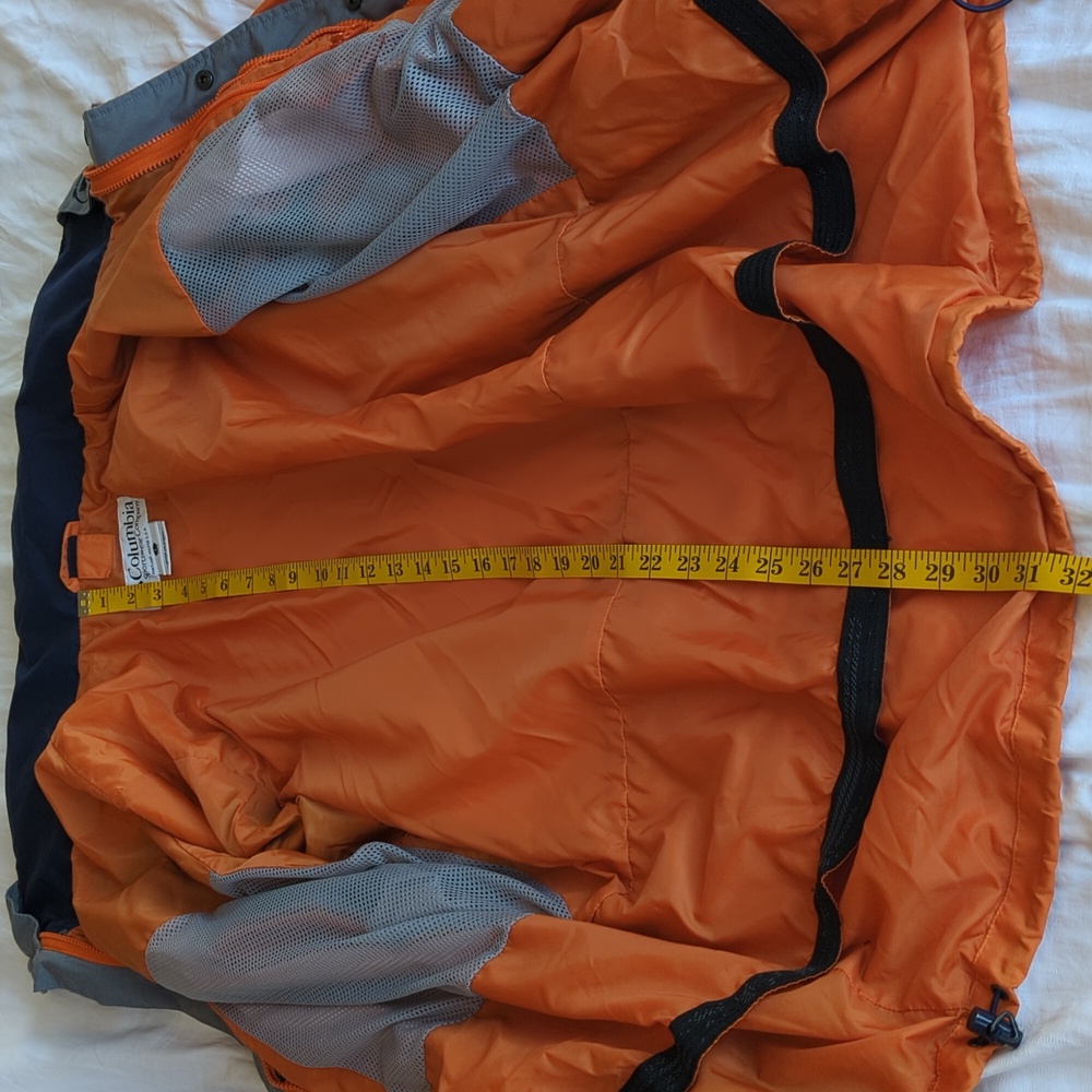 Vintage 90s/Y2K Columbia HooDoo Interchange Jacket - Orange & Navy - Picture 15 of 16